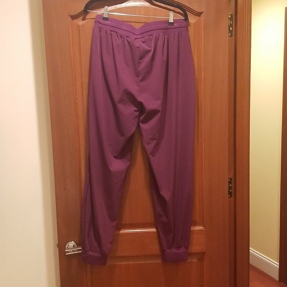 Nicole by Nicole Miller Sport Woven Contrast Trim Active Fitness Jogger XL - Picture 6 of 16